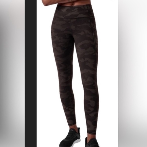 Athleta Rainier Reflective Tight Size Small Petite - Picture 2 of 12